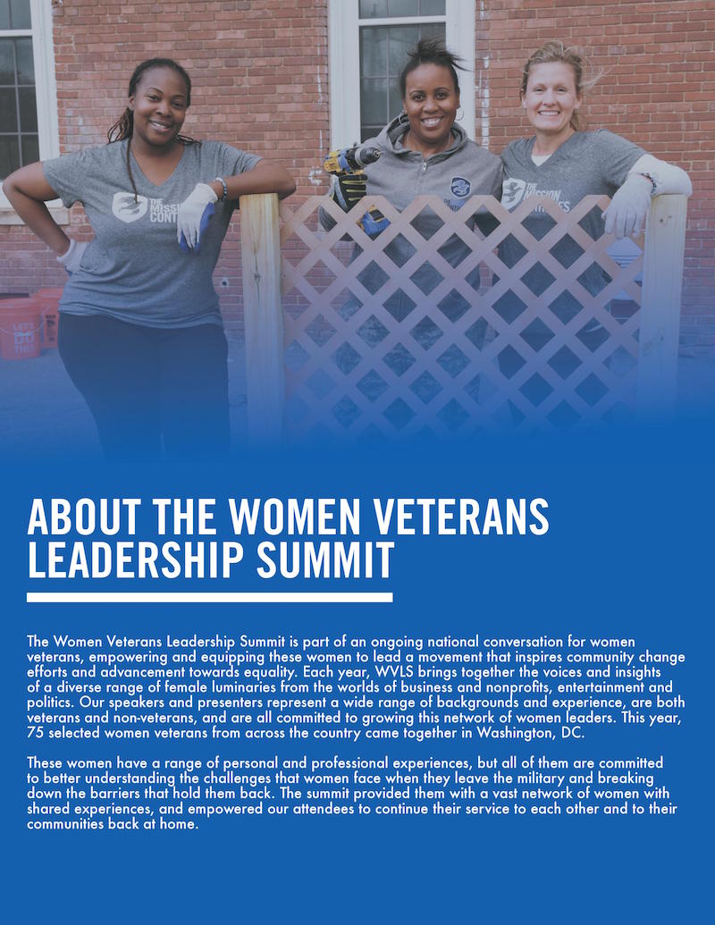 Women Veterans Leadership Summit 2018 Impact Report
