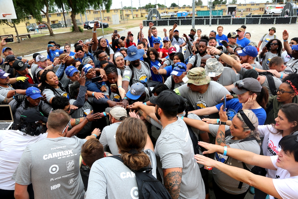 Nearly 100 veteran volunteers from across the country converged in Los Angeles for our third Mass Deployment, Operation Watts Is Worth It. A Mass Deployment mobilizes veterans from across the country alongside local partners and volunteers in a single city over the course of a week-long project.